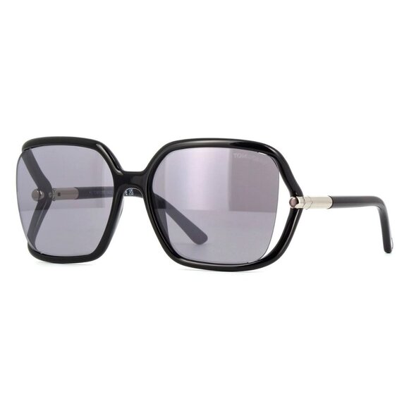 New TOM FORD Solange-02 Black Square FT1089/S 01C Sunglasses Women - Picture 1 of 4
